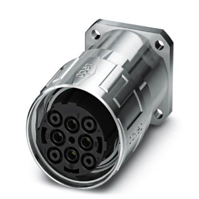 Phoenix Contact M40 Receptacle; SM-7ES1N8AY000S; Male; 8-Pin; N Key; Front Mount; Crimp Contacts